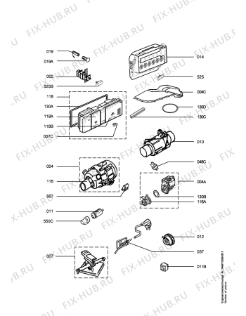 Схема №10 FAV40852 с изображением Блок управления для посудомоечной машины Aeg 973911232670019